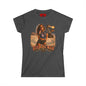 Burning Man Women's Softstyle Tee — Minimal White Festival Tee