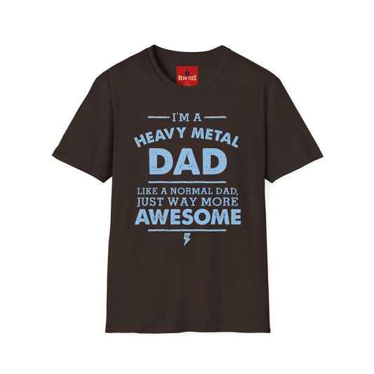 Heavy Metal Dad T-Shirt — "I’m a Heavy Metal Dad" Graphic Tee for Proud Fathers
