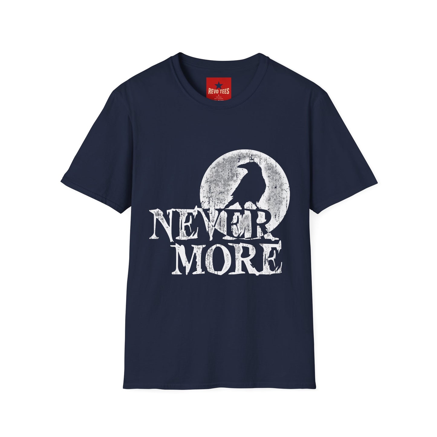 Nevermore Raven T-Shirt — Gothic Poe Crow Moon Tee