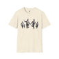 Revotees Banksy Vintage Running Figures Graphic T-Shirt - alternate view 3