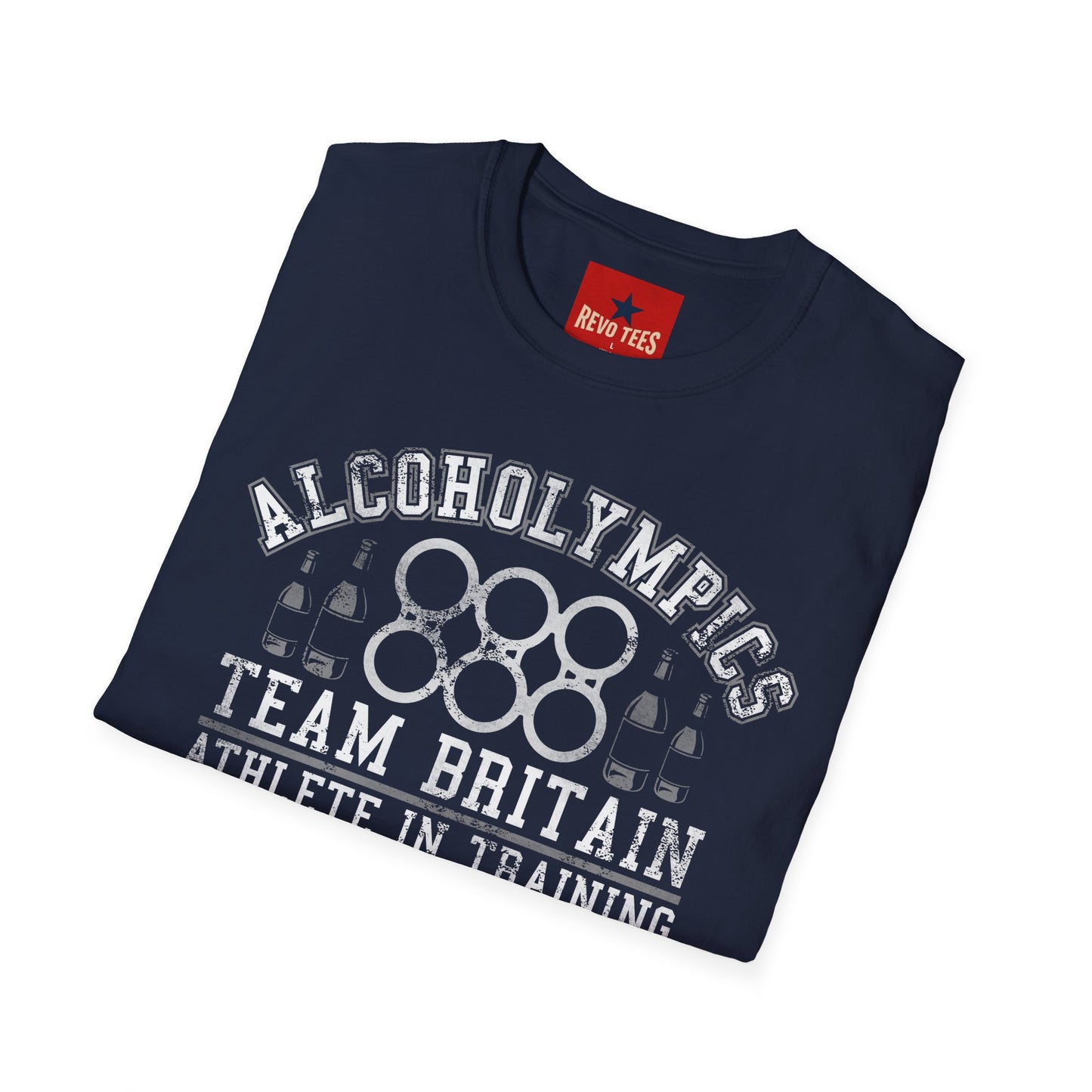 Alcoholympics Team Britain T-Shirt — Funny Drinking Crew Tee