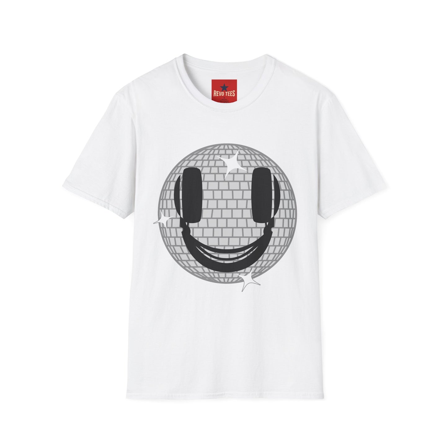 Smiling Disco Ball T-Shirt — Retro Dance Party Graphic Tee