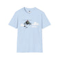 Revotees Banksy Helicopter Pilot Graphic Vintage Chopper Clouds Design T-Shirt - alternate view 4