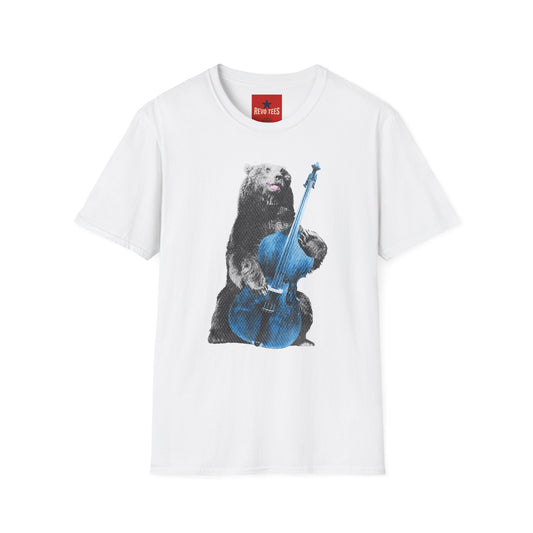 Bear Playing Cello T-Shirt — Cute Musical Animal Tee
