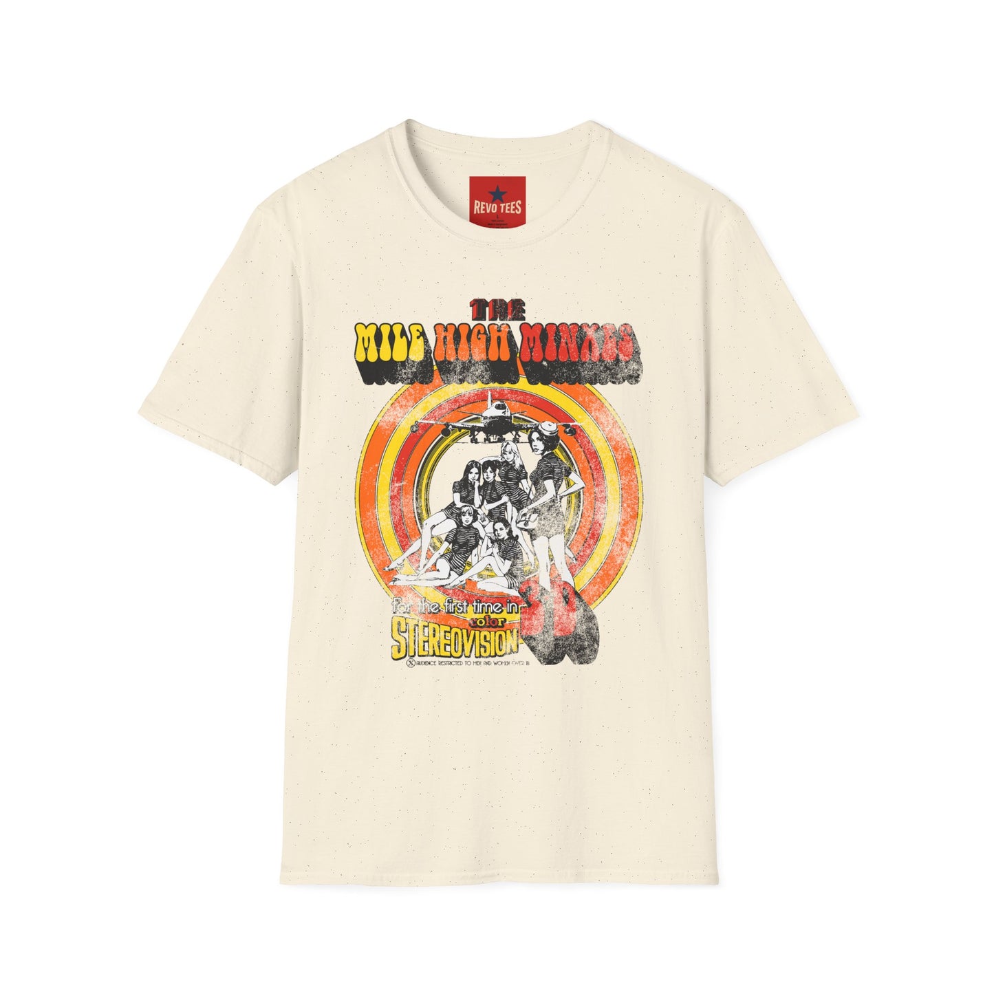 The Mile High Minxes Retro Band Tee — Vintage 70s Psychedelic Concert T-Shirt