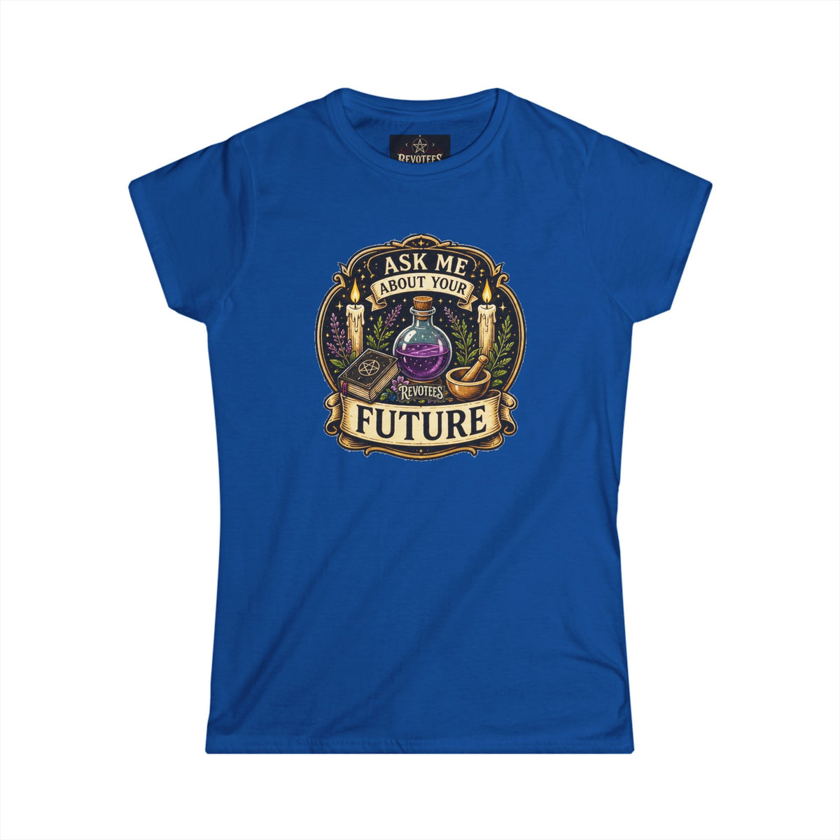Revotees Fortune Teller Ask Me About Your Future Mystic Crystal Ball Womens T-Shirt - alternate view 11