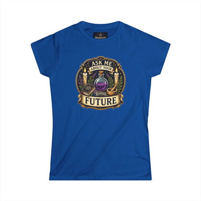 Revotees Fortune Teller Ask Me About Your Future Mystic Crystal Ball Womens T-Shirt - alternate view 11
