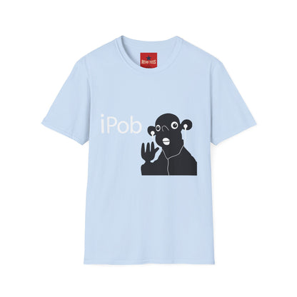 iPob Funny Graphic T-Shirt — Cute Earbud Face Tech Tee