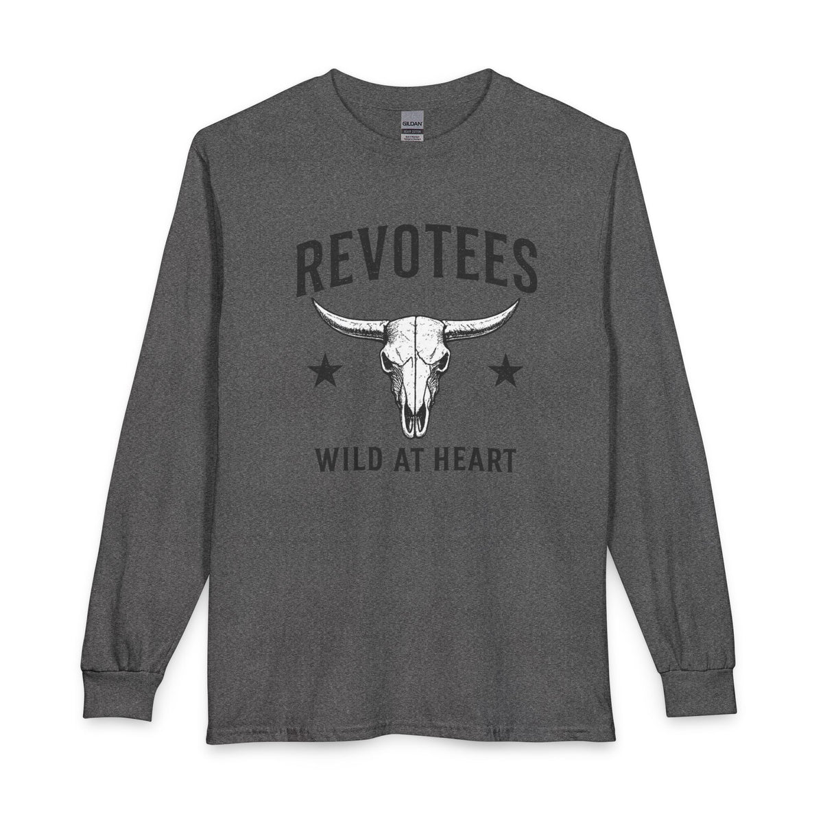 Revotees Long-Sleeve Wild at Heart Skull Graphic T-Shirt - alternate view 4