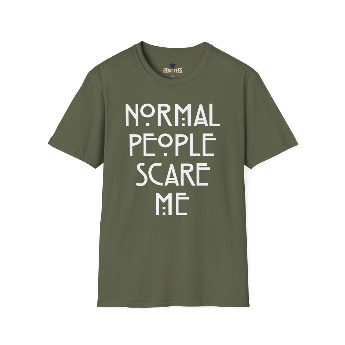 Revotees Normal People Scare Me Unisex Softstyle T-Shirt - alternate view 5