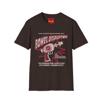 Bowel Disruptor T-Shirt — Funny Medical/Gut Health Graphic Tee for Nurses & Journalists