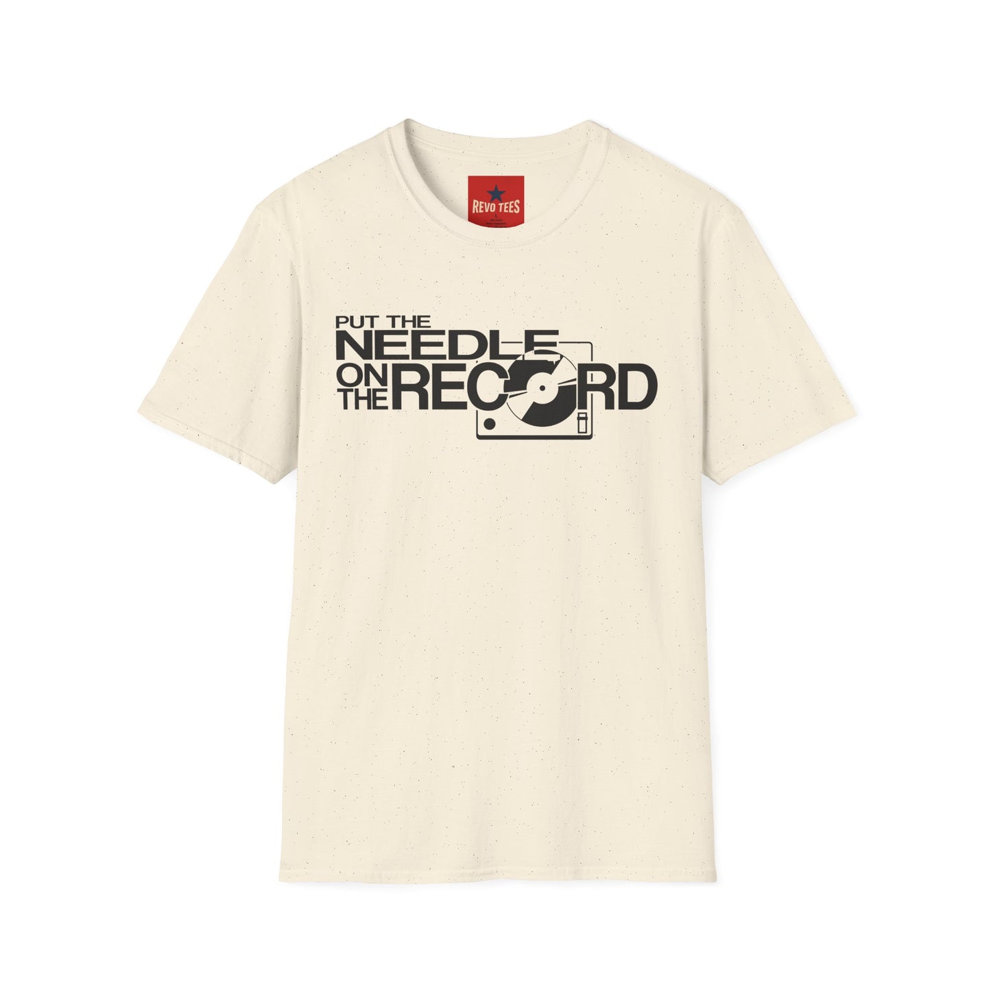 Put The Needle On The Record - Riordan - Unisex Softstyle T-Shirt