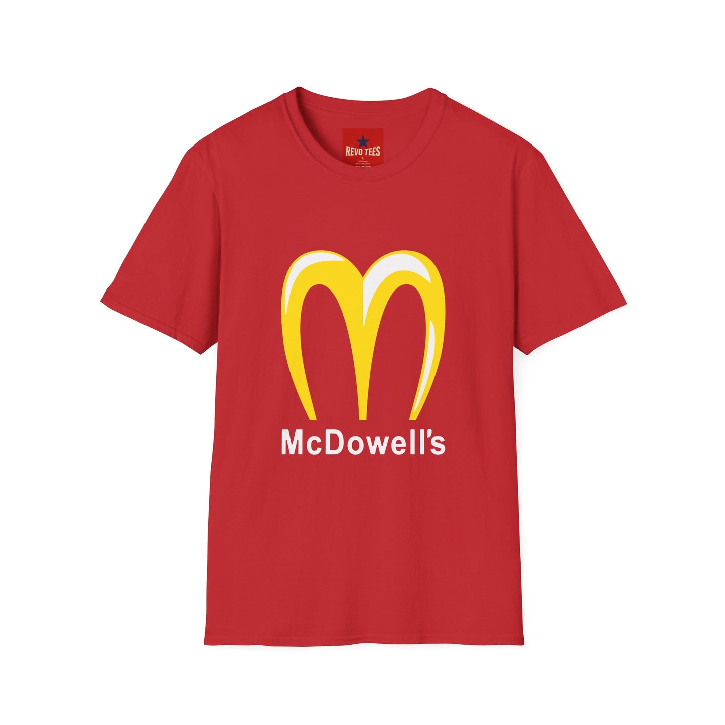 Funny McDowell's Parody T-Shirt — Retro Fast Food Logo Tee