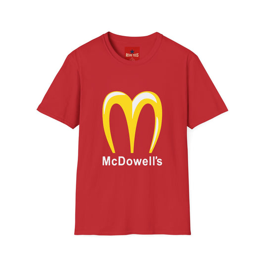 Funny McDowell's Parody T-Shirt — Retro Fast Food Logo Tee