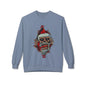 Skull Santa Crewneck Sweatshirt — Horror Christmas Graphic