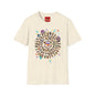 Retro Character Spiral T-Shirt — 80s Cartoon Cast Design