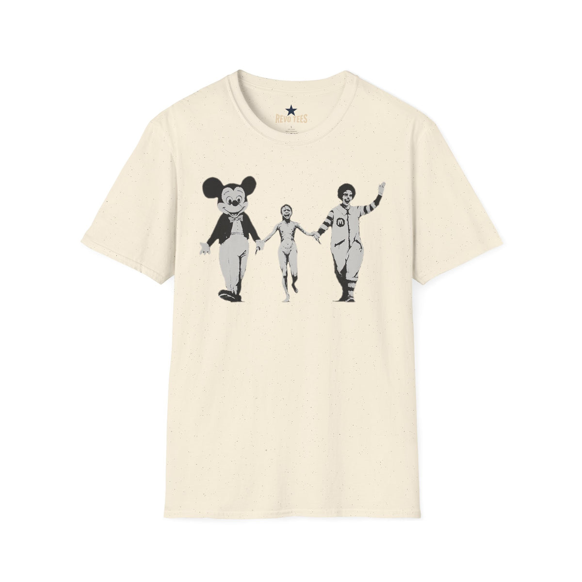 Revotees Banksy Graphic Retro Satirical Parade Design T-Shirt - alternate view 5