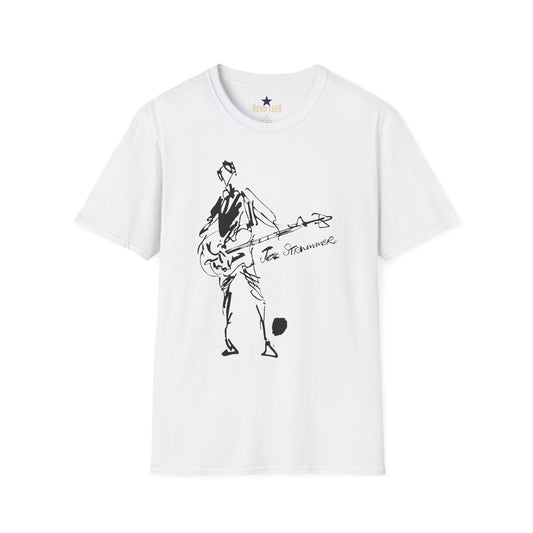 Revotees The Clash Joe Strummer Sound Check by Ray Lowry Unisex Softstyle T-Shirt