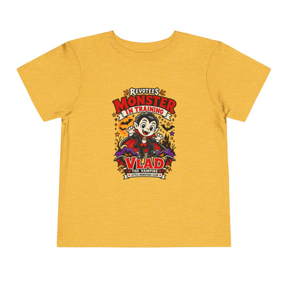 REVOTEES Toddler Monster In Training Tee — 'Vlad the Vampire' Halloween Kids Shirt
