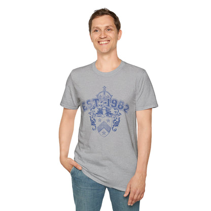 EST. 1982 Crest T‑Shirt — Vintage Heraldic Graphic Tee