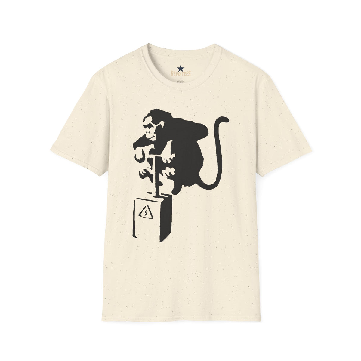Revotees Banksy Style Monkey on Bomb Street Art Graphic T-Shirt - alternate view 4