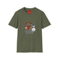 Cute Plush Creature T-Shirt — “Shoulder You Ever Need Us” Cartoon Group Tee