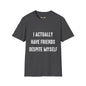 Revotees I Actually Have Friends Despite Myself Unisex Softstyle T-Shirt - alternate view 2