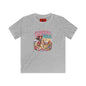 Kids Tee — "Cowgirl at Heart" Colorful Western Graphic (Cowgirl & Wild Print)