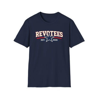 Revotees EST. 2026 Graphic T-Shirt — Retro Star Sports Logo