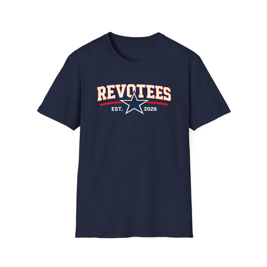 Revotees EST. 2026 Graphic T-Shirt — Retro Star Sports Logo