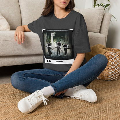 Banksy TV Head Graphic T-Shirt