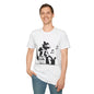 Music Cat T-Shirt — Black Silhouette Singing Rat Graphic Tee