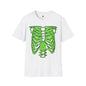 Revotees Neon Green Rib Cage Graphic T-Shirt