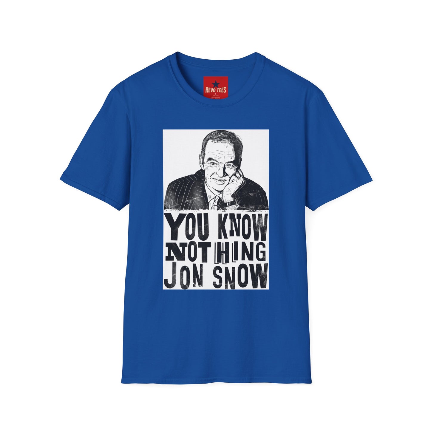 T-Shirt — "You Know Nothing Jon Snow" Graphic Tee (Sketch Portrait)