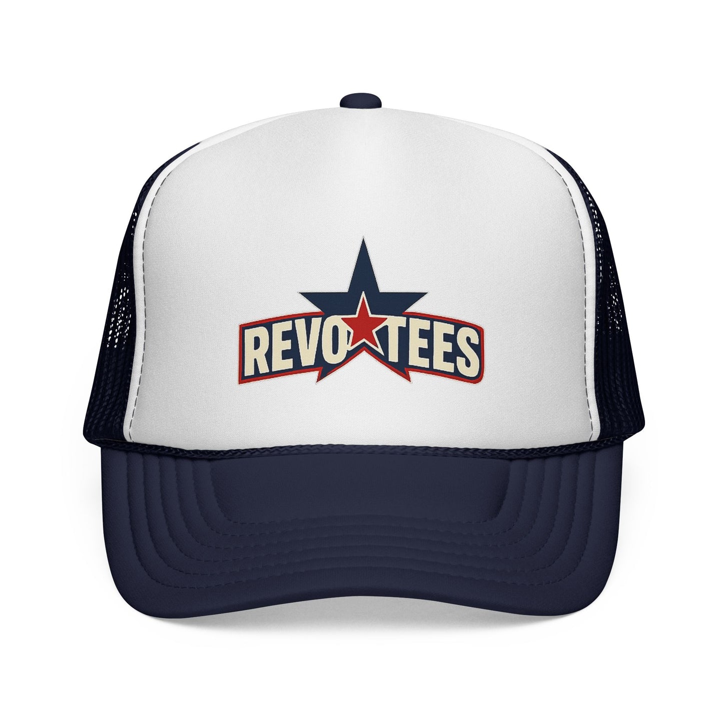 Revotees Star Logo Trucker Cap - Vintage Patriotic Mesh Hat
