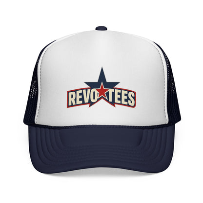 Revotees Star Logo Trucker Cap - Vintage Patriotic Mesh Hat