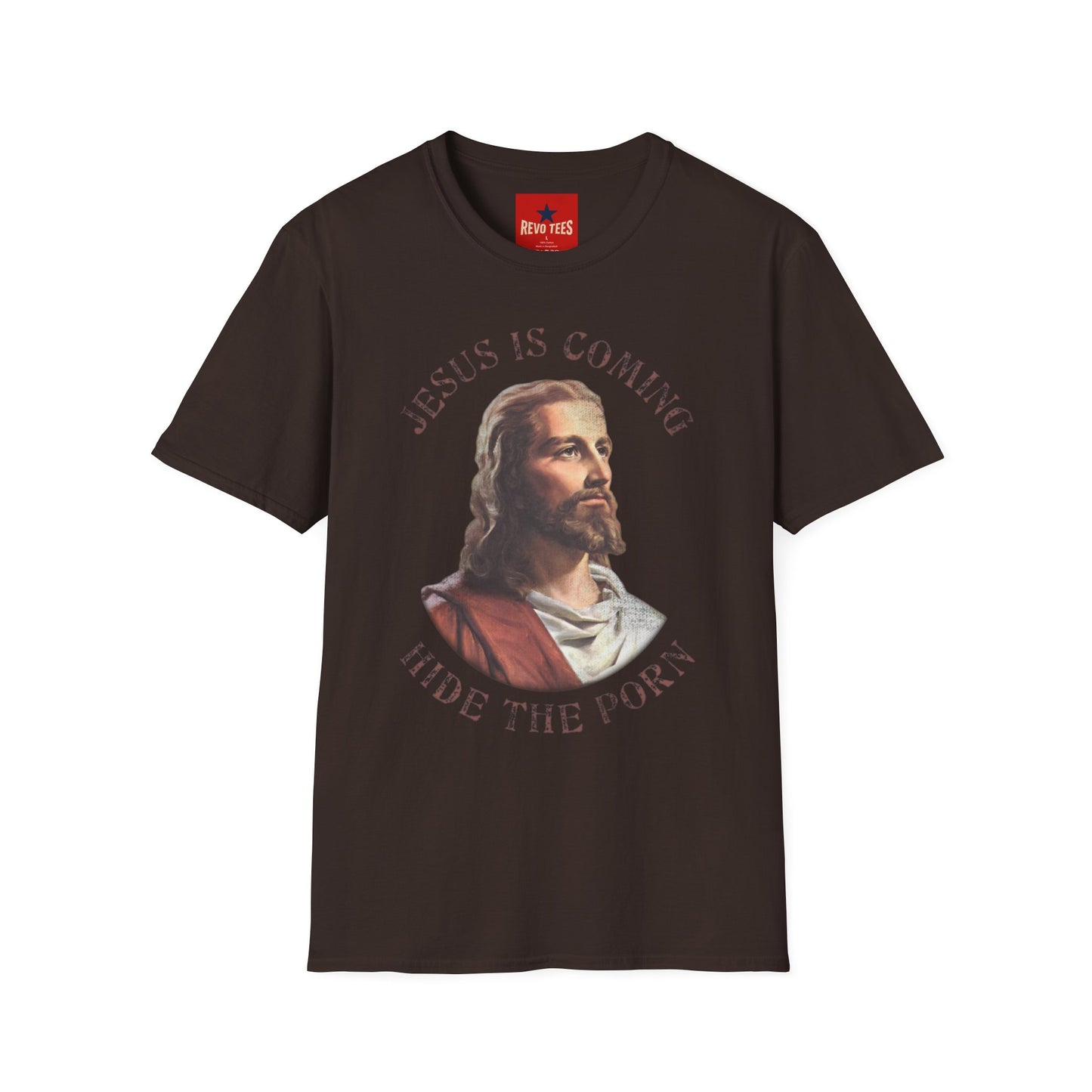 Jesus Is Coming T‑Shirt — Vintage Portrait Christian Faith Tee