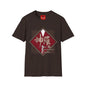 Japanese Kanji Graphic T-Shirt — Vintage Red Diamond "神羅" Streetwear