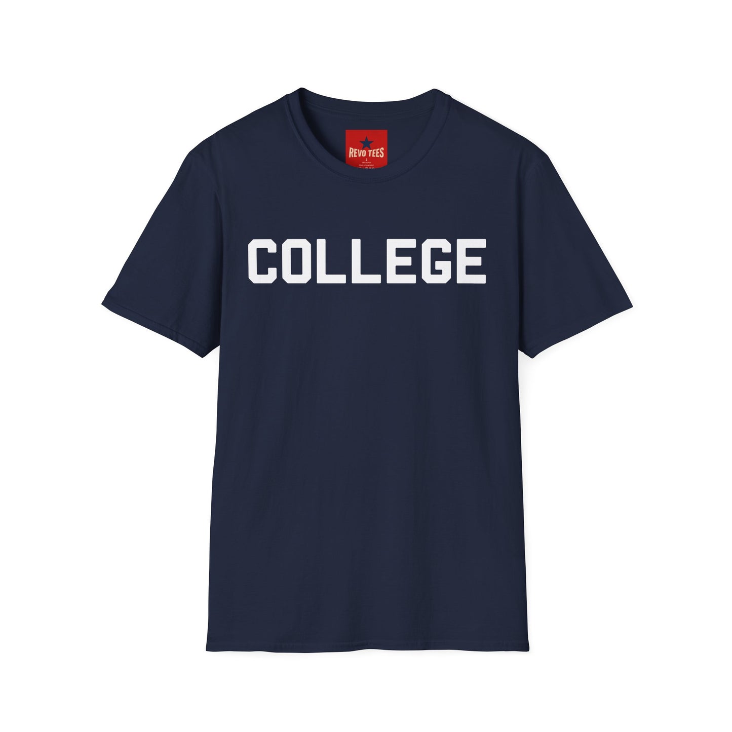College Graphic T‑Shirt — Bold Campus Text Tee