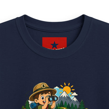 Little Trailblazer Kids Tee – Adventure Camping Graphic Shirt