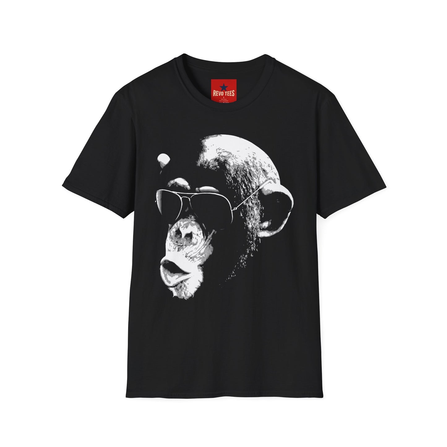 Chimpanzee Sunglasses T-Shirt — Retro Monkey Graphic Tee