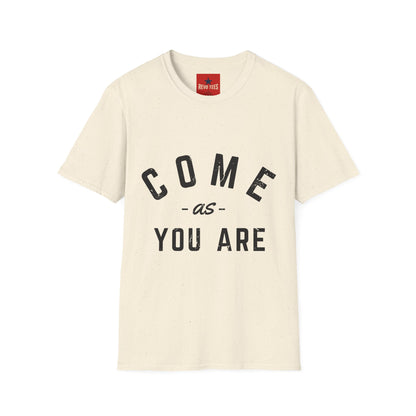 Come As You Are T-Shirt — Casual Vintage Lettering Tee