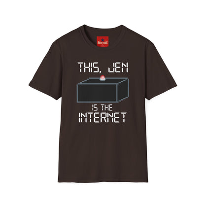 T‑Shirt — "This, Jen Is The Internet" Retro Pixel Tee