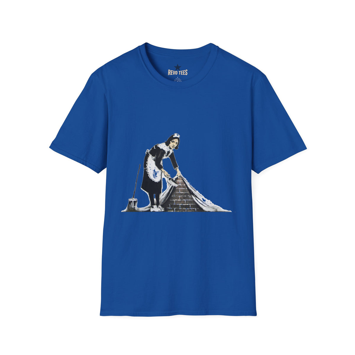 Revotees Banksys Maid Street Art Banksy Inspired Housecleaning Graphic T-Shirt - alternate view 5