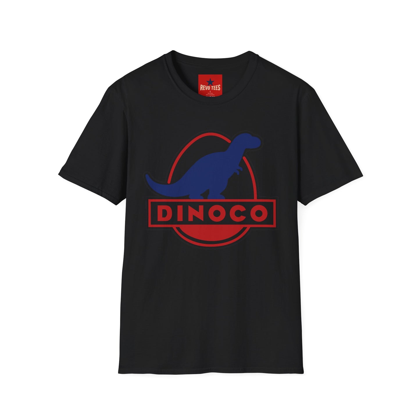 T-Shirt — Retro Dino Logo 'Dinoco' Graphic Tee