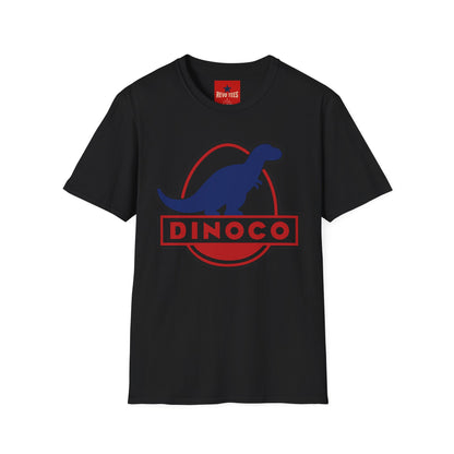 T-Shirt — Retro Dino Logo 'Dinoco' Graphic Tee