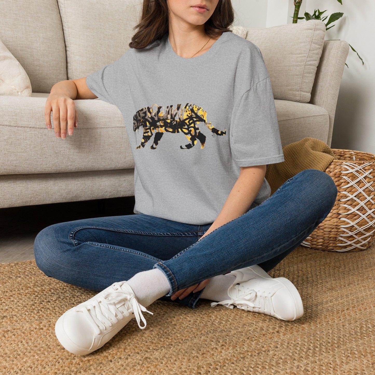 Banksy Graffiti Tiger T-Shirt — Urban Street Art Cat Tee