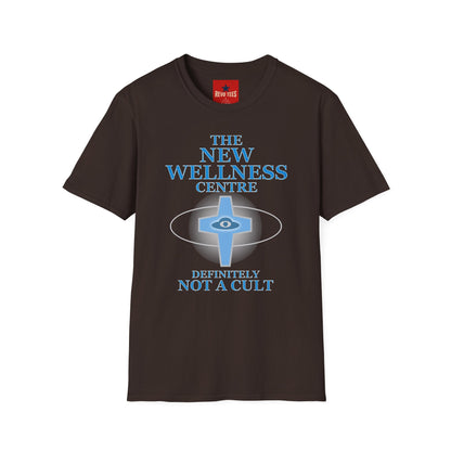 The New Wellness Centre T-Shirt — 'Definitely Not a Cult' Graphic Tee
