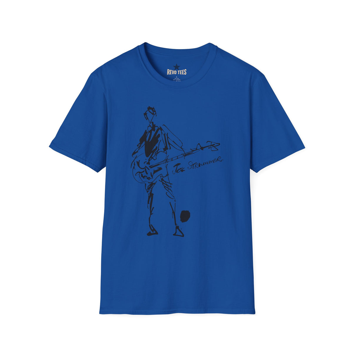 Revotees The Clash Joe Strummer Sound Check by Ray Lowry Unisex Softstyle T-Shirt - alternate view 7