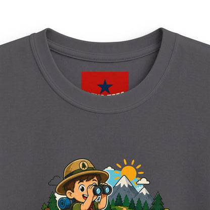Little Trailblazer Kids Tee – Adventure Camping Graphic Shirt
